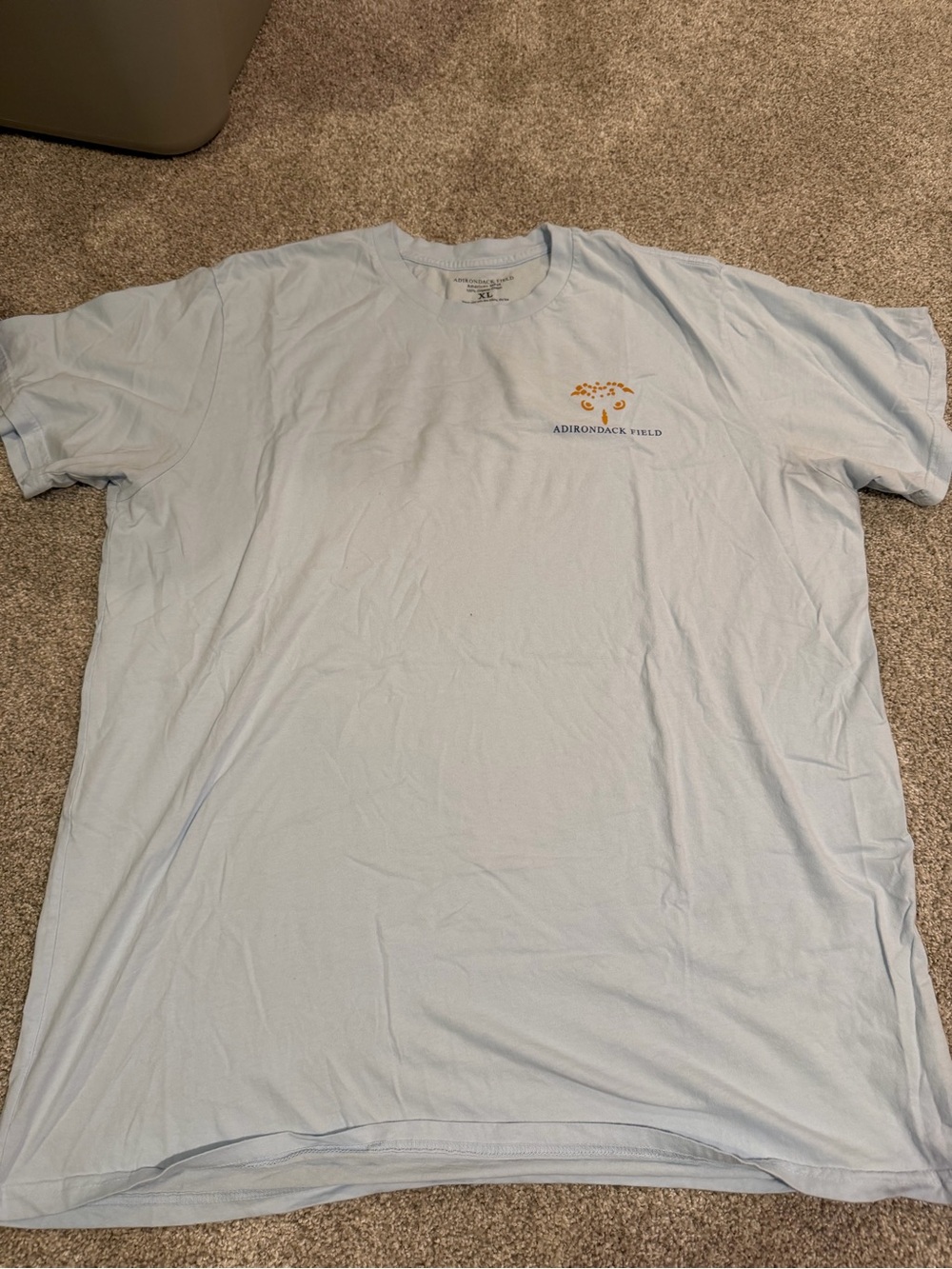 Adirondack Men's Light Blue Logo Tee